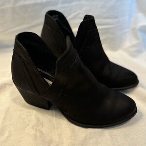 Steve Madden Black Ailee Ankle Heel Booties - Womens Size 7.5